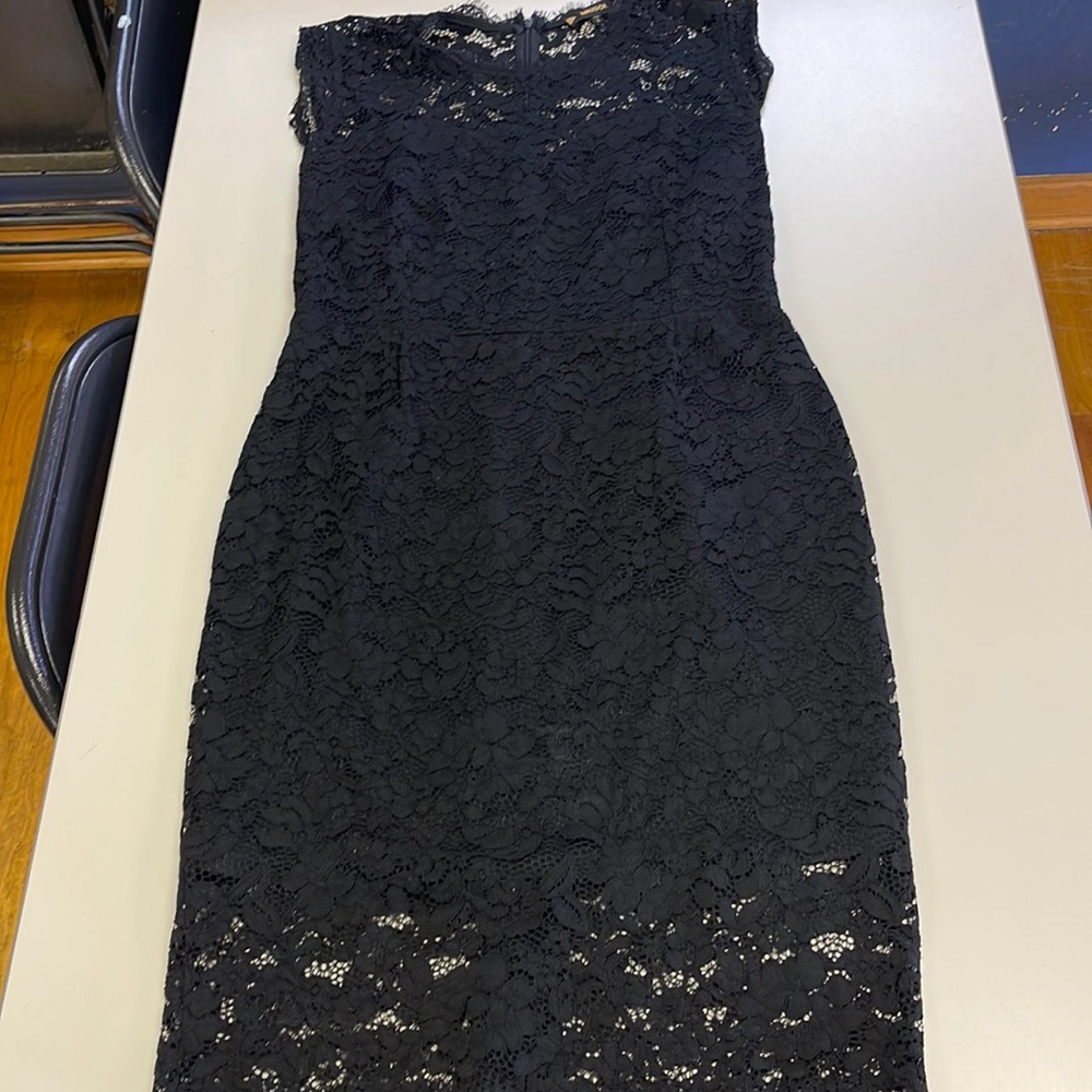 XL black lace cocktail dress